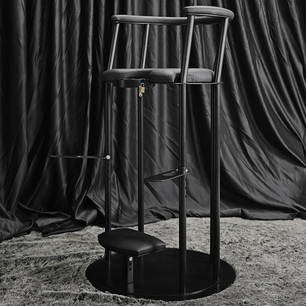 Adjustable BDSM Playroom Furniture Handmade Queening Chair Restriction with Shackle For Couple Game
