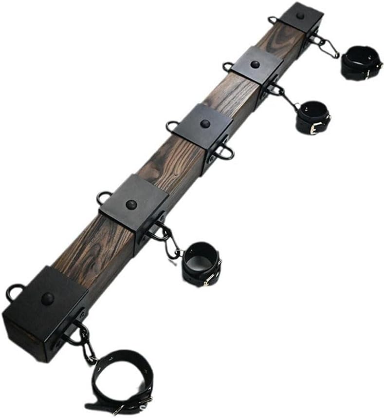 Wooden BDSM Binding Hand Foot Stocks Pillory for Couple Games,Self Bondage Gear Furniture