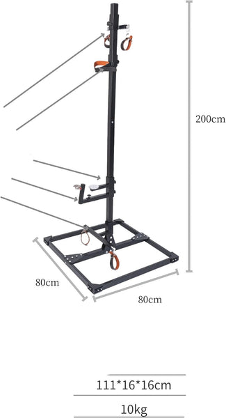 Bondage Stand Bar with Handcuffs and Collar Restraints for Love Games,Heavy Duty BDSM Fetish Furniture
