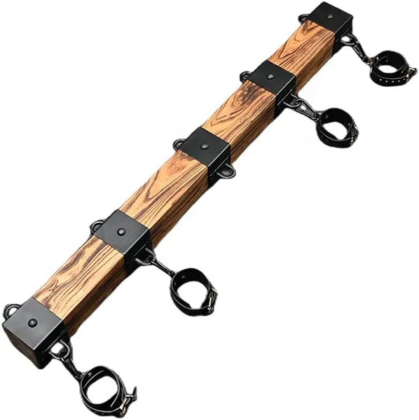 Wooden BDSM Binding Hand Foot Stocks Pillory for Couple Games,Self Bondage Gear Furniture