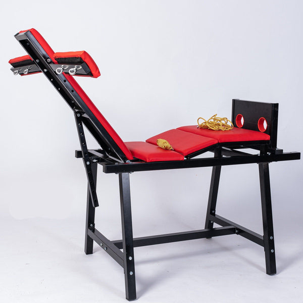BDSM Multifunctional Furniture,Bondage Shackles with Restraint Position Foot Tickle and Hand Binding Ankle Cuffs Bench