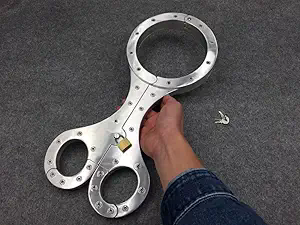 Metal Bondage Gear BDSM Restraint Set,Bondage-Fiddle Collar and Handcuffs for Couple Game Kits