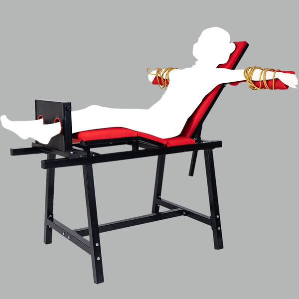 BDSM Multifunctional Furniture,Bondage Shackles with Restraint Position Foot Tickle and Hand Binding Ankle Cuffs Bench