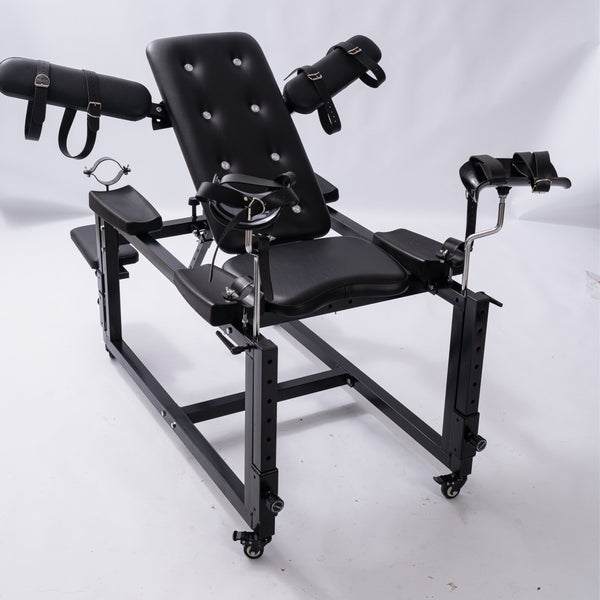 Multifunctional Restraining Masturbation Chair SM Erotic Handcuff Chair Adjustable Binding Restraint Furniture