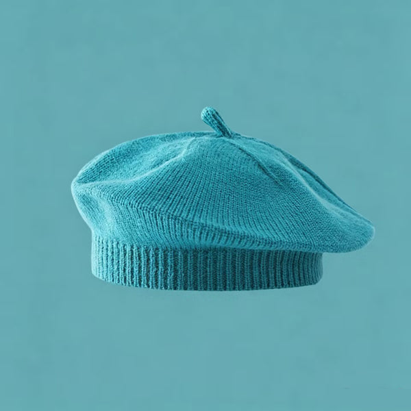 Baby Knit Beret Hat, 40‑50CM Head Circumference, for 3‑18 Months Infant, Soft Stretchy Toddler Artist Cap 3PCS