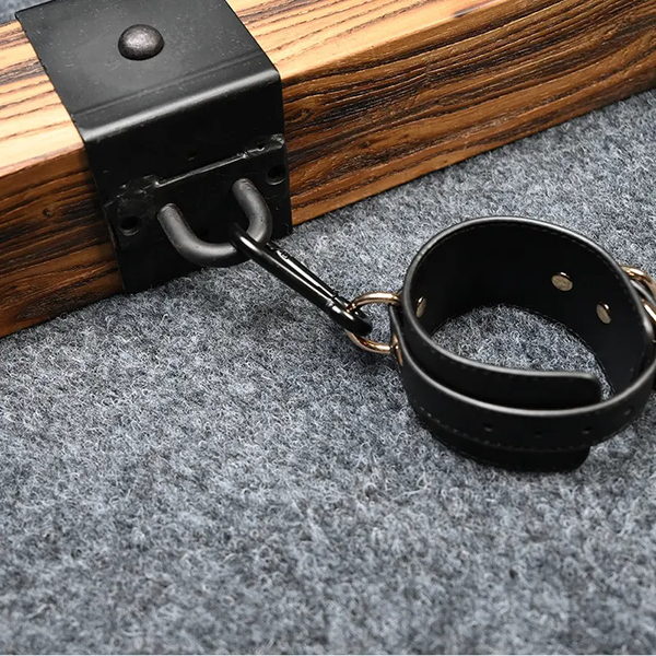 Wooden BDSM Binding Hand Foot Stocks Pillory for Couple Games,Self Bondage Gear Furniture