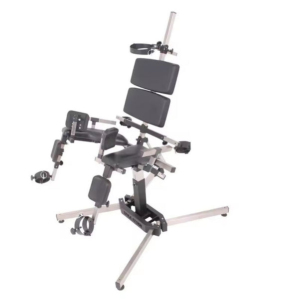 Bondage Furniture Full Restraint BDSM Chair with Leg Spreader Collar and Face Mask Sex Furniture