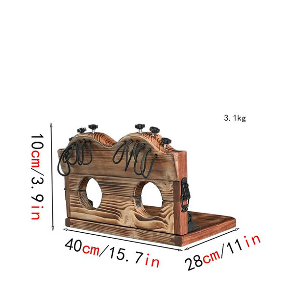 Unisex Wooden BDSM Bondage Feet Cuffs Room Furniture,Restraints Toes Fixing Shackles Device for Couple Game
