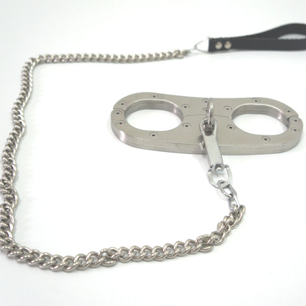 304 Stainless Steel Metal BDSM Hand Cuffs BDSM Restraint Lock Wrist Cuffs For Couples