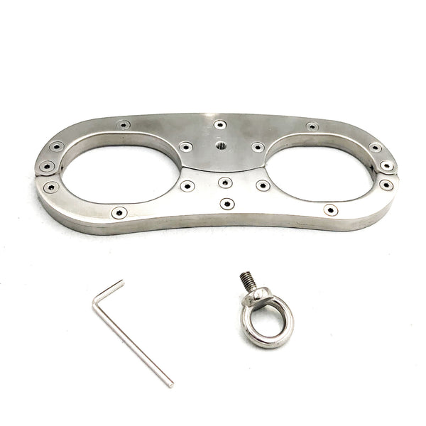 304 Stainless Steel Metal BDSM Hand Cuffs BDSM Restraint Lock Wrist Cuffs For Couples
