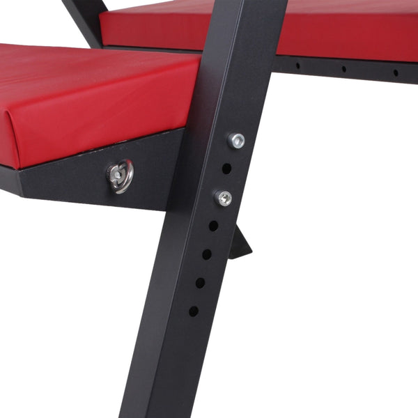 Metal Spanking Bench,Bdsm Spanking Chair For Love Game Padding Position Furniture Red Color