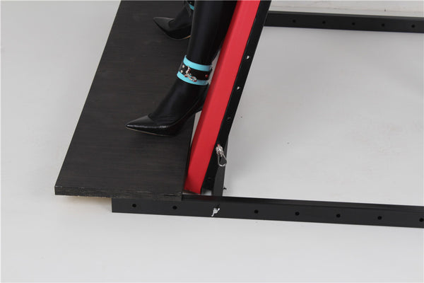 Bdsm Cross Bondage Furniture With Hand and Foot Cuffs, Designed for Dungeon-themed SM Play