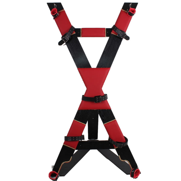 BDSM wooden padded Cross Dungeon Furniture Bondage Spanking gear Portable Standing Cross Flogging Bondage kits