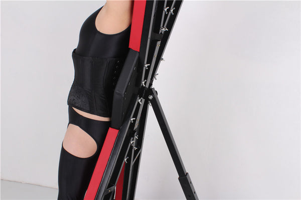 Bdsm Cross Bondage Furniture With Hand and Foot Cuffs, Designed for Dungeon-themed SM Play