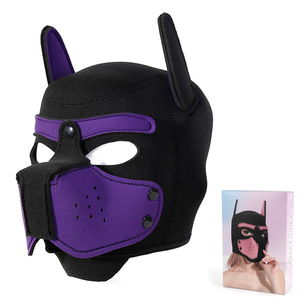 SM  Role Play Fetish Puppy Headgear Head Bondage Mask Hat Restraint Hood For Couple Games