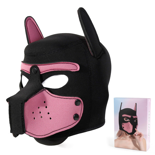 SM  Role Play Fetish Puppy Headgear Head Bondage Mask Hat Restraint Hood For Couple Games
