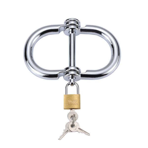 Bondage Heavy Duty Steel Handcuffs-Double Safety Lock Restraints Handcuffs