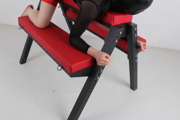 Metal Spanking Bench,Bdsm Spanking Chair For Love Game Padding Position Furniture Red Color