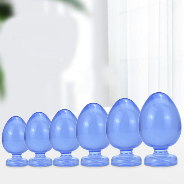 6 Sizes Anal Plug  Blue Butt Plug Anal Training Plug,BDSM Toy for Couple 6pcs