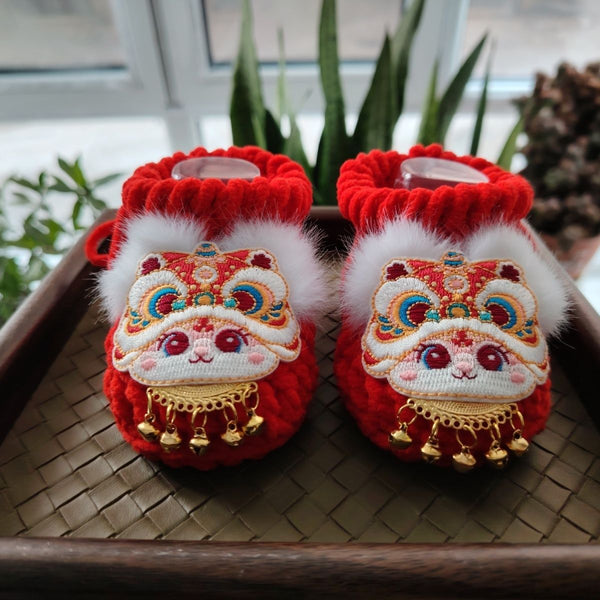 Cute Handmade Crochet Baby's Cotton Booties,Knitted Crocheted Shoes For Newborn Baby