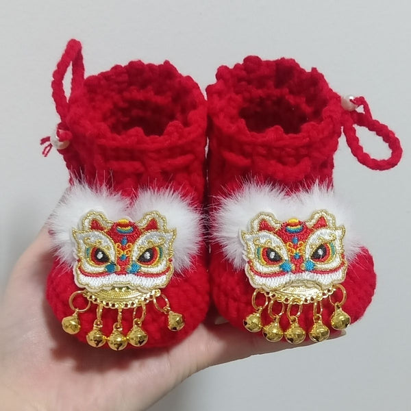 Cute Handmade Crochet Baby's Cotton Booties,Knitted Crocheted Shoes For Newborn Baby