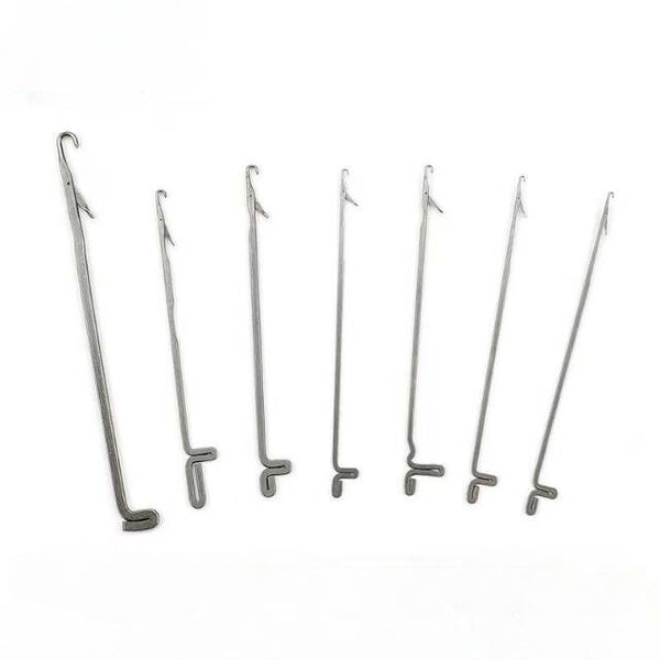 Size Mixed Latch Needles Crochet Hook Tools Hooked Bearded Needles Crafts 7pcs