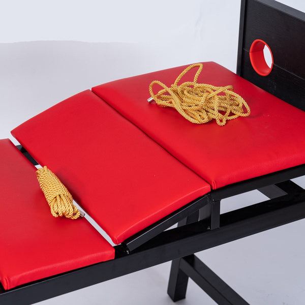 BDSM Multifunctional Furniture,Bondage Shackles with Restraint Position Foot Tickle and Hand Binding Ankle Cuffs Bench