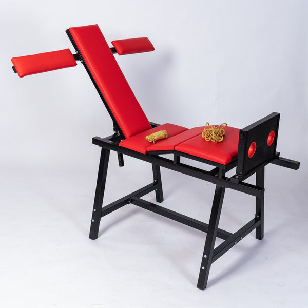 BDSM Multifunctional Furniture,Bondage Shackles with Restraint Position Foot Tickle and Hand Binding Ankle Cuffs Bench