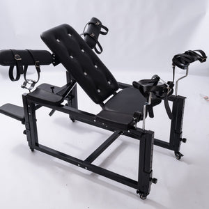 Multifunctional Restraining Masturbation Chair SM Erotic Handcuff Chair Adjustable Binding Restraint Furniture