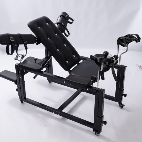 Multifunctional Restraining Masturbation Chair SM Erotic Handcuff Chair Adjustable Binding Restraint Furniture