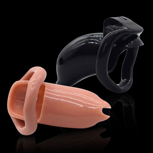 Male Chastity Device with 4 Rings,Men Stealth Lock Cock Cage Restraint Belt