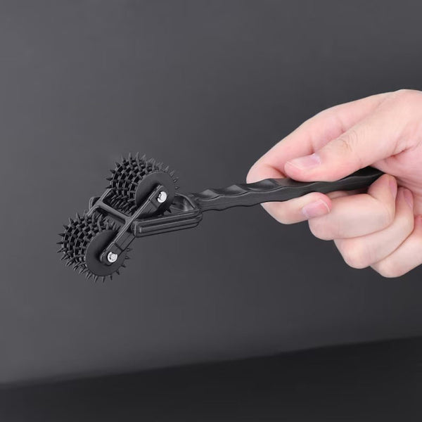 Double Wartenberg Wheel, BDSM toy Rotating/Pivoting, Tickle & Tease,BDSM Fetish Gear