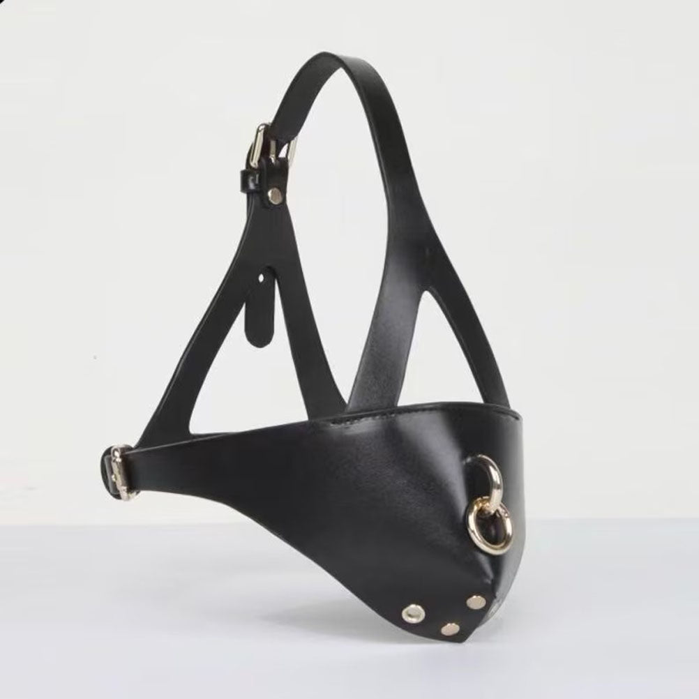 Handmade Leather Puppy Play Mask: BDSM Cosplay