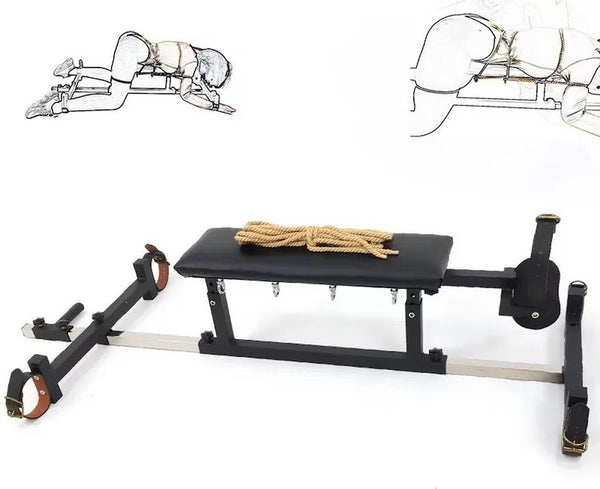 BDSM Bench for Spanking,Durable Bondage Bench with Shackles, BDSM Furniture For Love Game