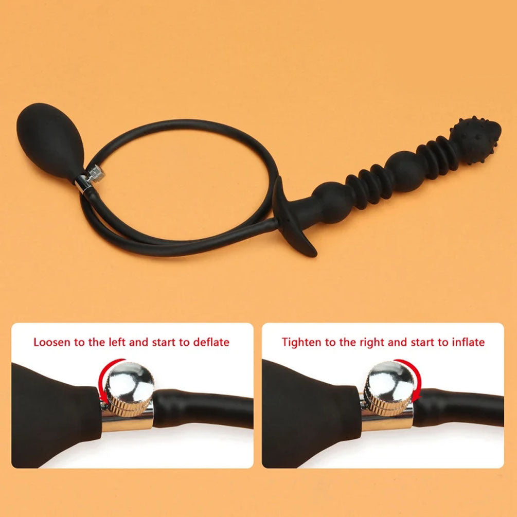 Inflatable Butt Plug, Silicone Anal Plug with Manual Pump, Inflatable JUPUDA Inflatable Butt Plug, Silicone Anal Plug with Manual Pump, Inflatable JUPUDA