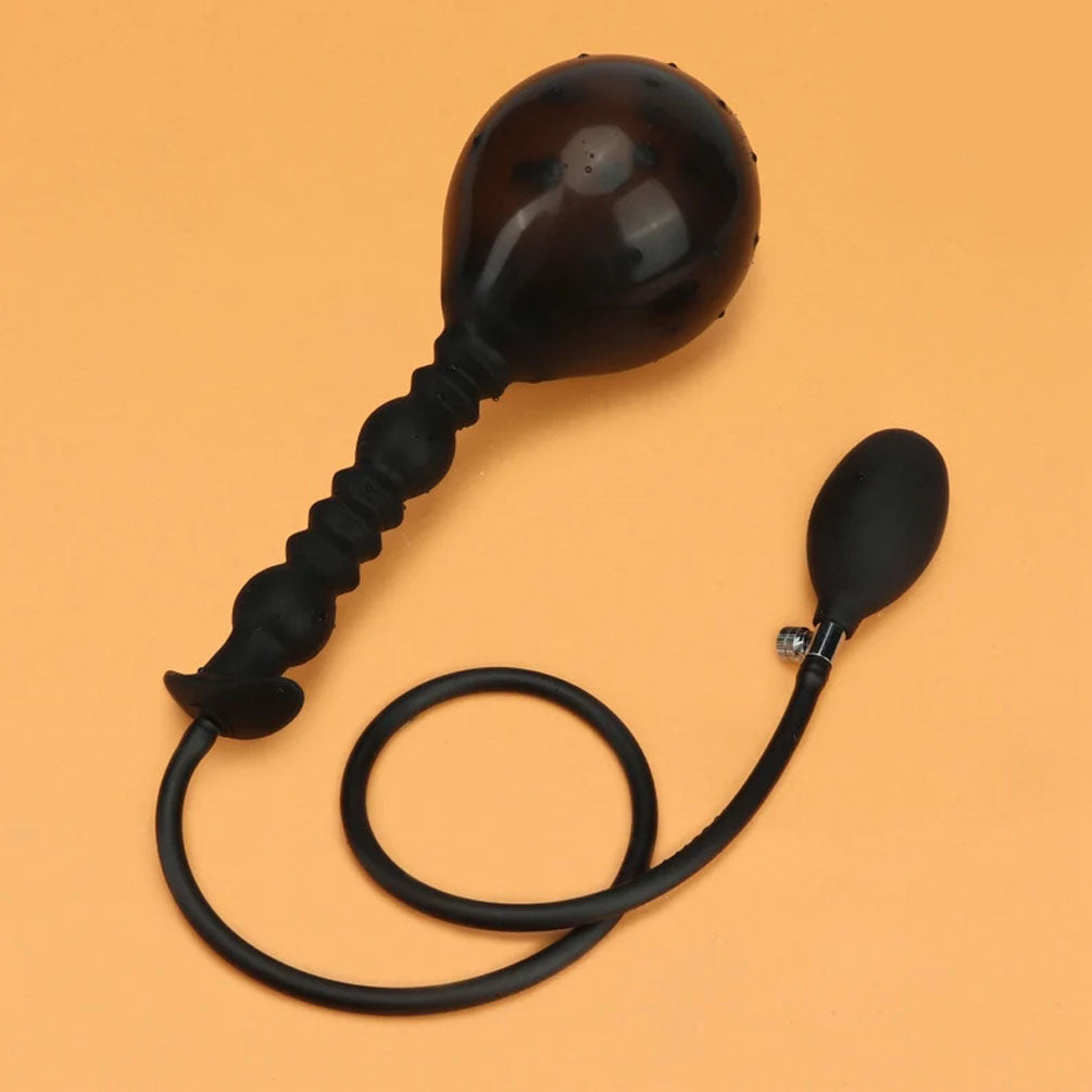 Inflatable Butt Plug, Silicone Anal Plug with Manual Pump, Inflatable   JUPUDA
