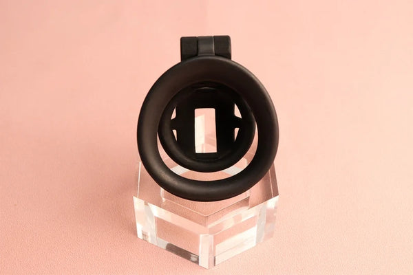 Nylon resin Chastity Cage Black /White chastity lock anti-escape chastity cage For Male