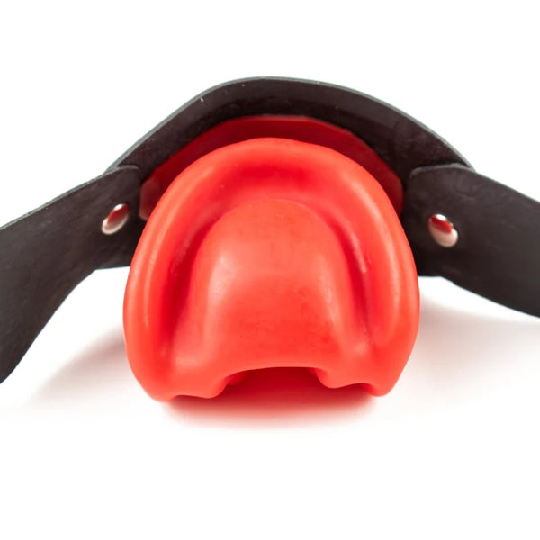 Rubberfashion latex gag - mouth gag with mouth lining - SM gag with headband for men and women