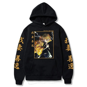 Japan Anime Hoodie Agatsuma Zenitsu Printed Men Women Sweatshirts Harajuku Long Sleeve Unisex Streetwear