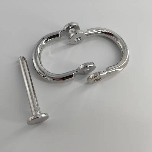 Bondage Heavy Duty Steel Handcuffs-Double Safety Lock Restraints Handcuffs