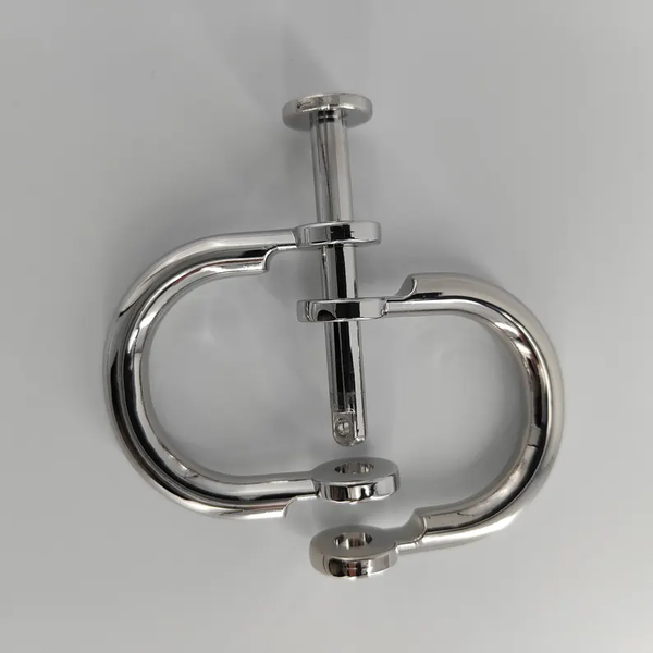 Bondage Heavy Duty Steel Handcuffs-Double Safety Lock Restraints Handcuffs