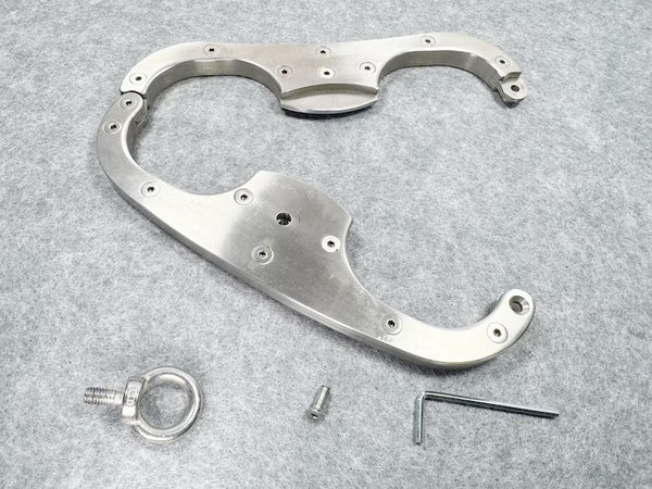 304 Stainless Steel Metal BDSM Hand Cuffs BDSM Restraint Lock Wrist Cuffs For Couples