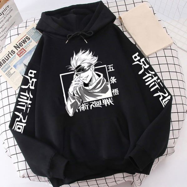 Anime Print Streetwear Oversized Hoodie Harajuku Unisex