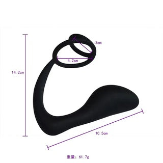 Anal Plug Massager Prostate Stimulator Penile Ring