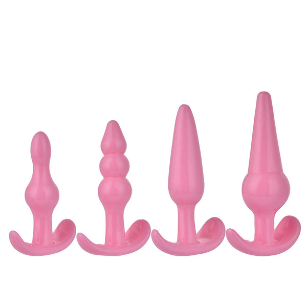 SILICONE ANAL SEX PLUG G SPOT BUTT ANAL SEX TOY ANAL DILDO ANAL SEX TOYS ANAL BEADS PLUG DILATIOR ANAL PLUG 4pcs