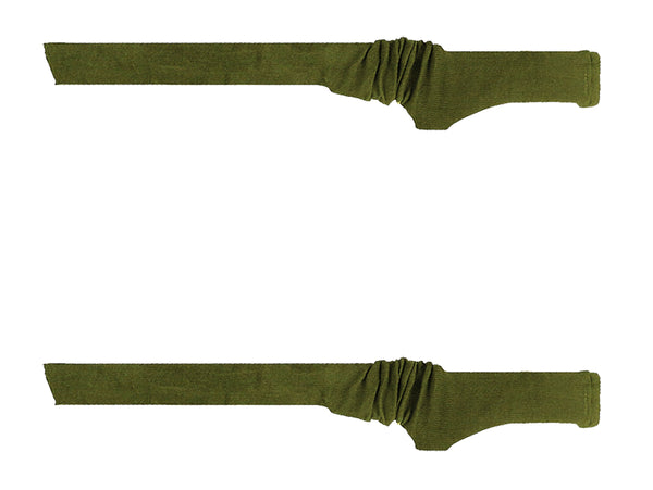 54 Inches Knit Gun Sock for Rifle and Shotguns,Greens Anti-Rust, Silicone Treated, Drawstring Closure