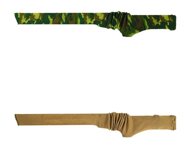 54” Silicone-Treated Gun Socks for Rifles,Mixed-color 4" Extra Wide - Fit Scopes, Pistol Grips & Tactical Accessories