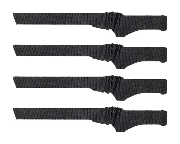 Gun Sock Silicone Treated Knit Gun Socks for Rifles and Shotguns, 54 x 4 Inches Elastic Design of Rifle Sock Sleeve, 4Pcs Fits Tactical Gun and Rifle with Scopes