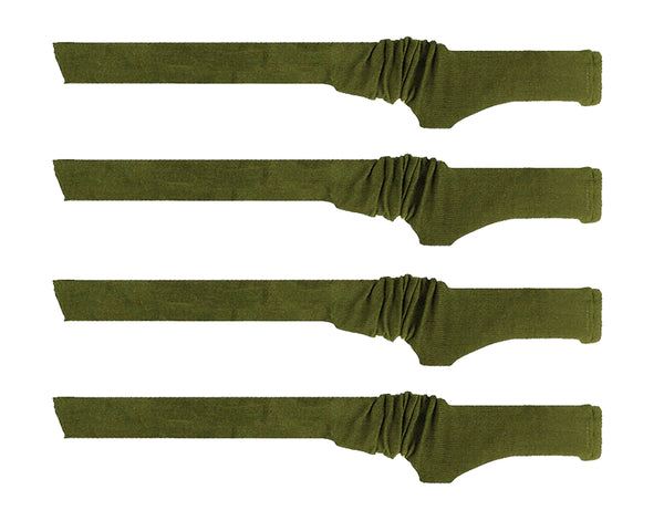 Gun Sock Silicone Treated Knit Gun Socks for Rifles and Shotguns, 54 x 4 Inches Elastic Design of Rifle Sock Sleeve, 4Pcs Fits Tactical Gun and Rifle with Scopes