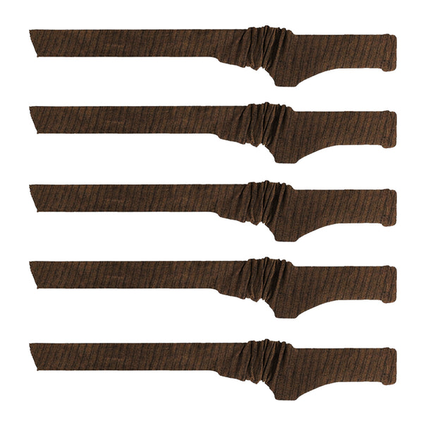 5 Pack Gun Socks for Rifles with Scope, Silicone-Treated Knit Rifle Gun Sock Gun Sleeve for Storage, Anti-Rust, Drawstring Closure, Mixed Color